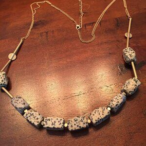Lucite stone like necklace